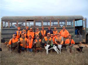 Group of Pheasant hunters