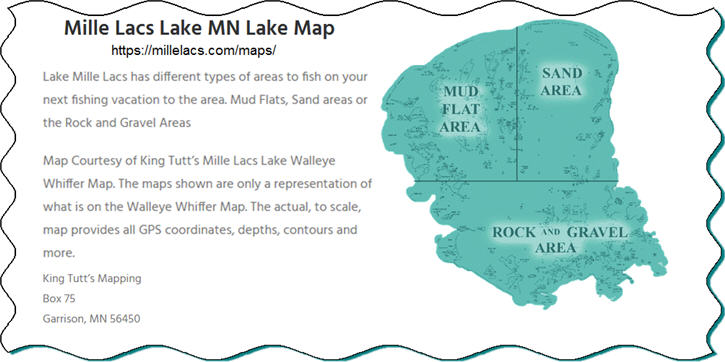 lake mille lacs MN map