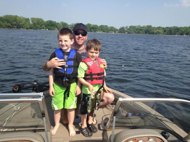 Family Bass Fishing Trip Braggin' Board Photo: Family Bass Fishing Trip