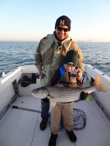 Braggin' Board Photo: Timmy Doughty's First Keeper Striper!!!!!!