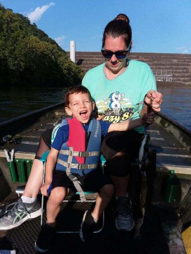 Jakob’s first fishing trip