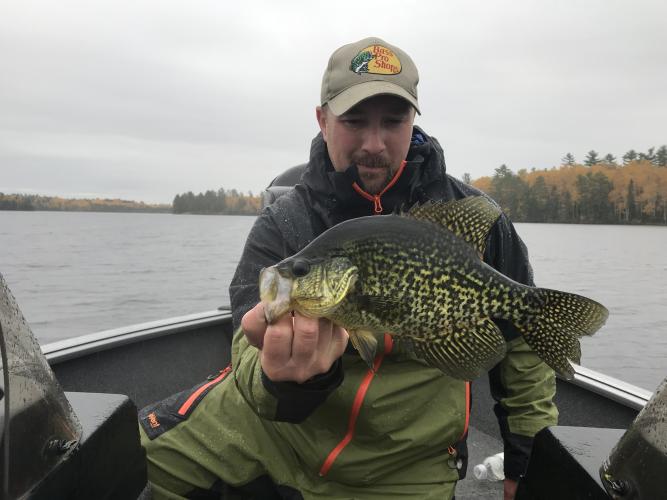 Crappie in the rain