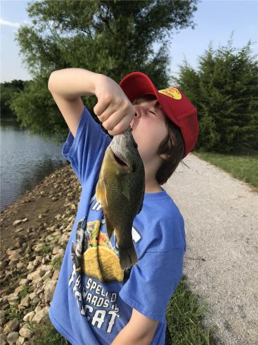 Nephew Catching Bluegill fish