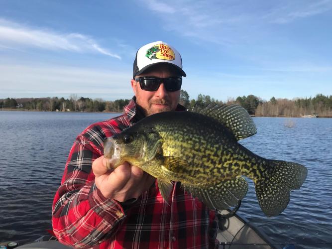 Crappie in The Mud with angler