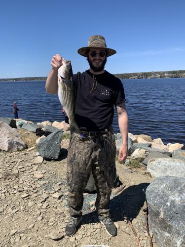 Angler Fishing Striper