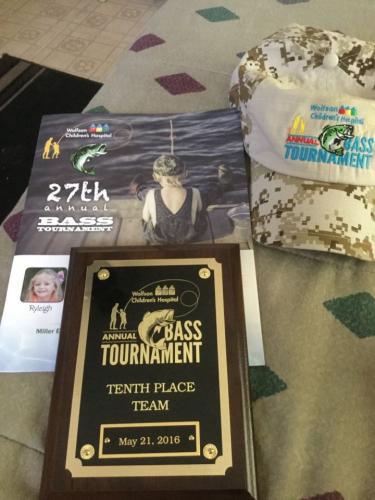 Braggin' Board Photo: 10th Place - Wolfson Hospital Bass Tournament