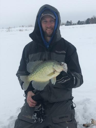 15 3/4 inch Ice Crappie Braggin' Board Photo: 15 3/4 inch Ice Crappie
