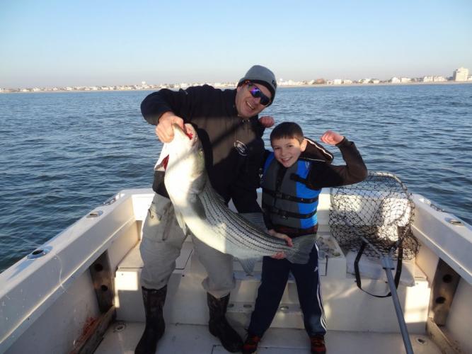 Braggin' Board Photo: Matt Dilkes' First Keeper Striper!!!!
