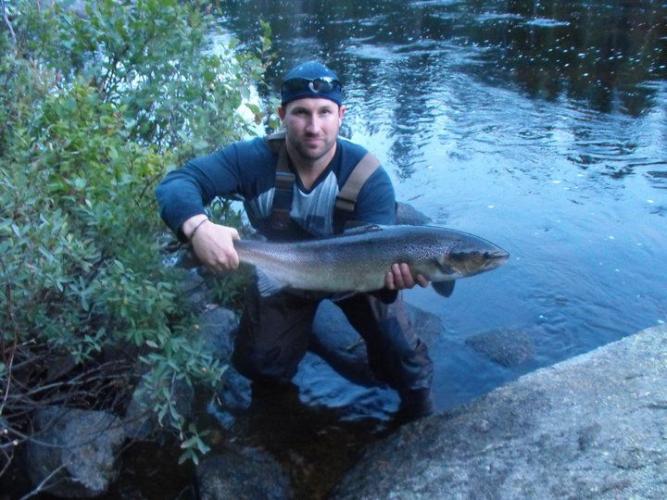 Braggin' Board Photo: Salmon on the Beautiful Mirimichi River "Crown Waters"