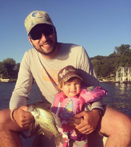 She thinks they're just fishing... Braggin' Board Photo: She thinks they're just fishing...