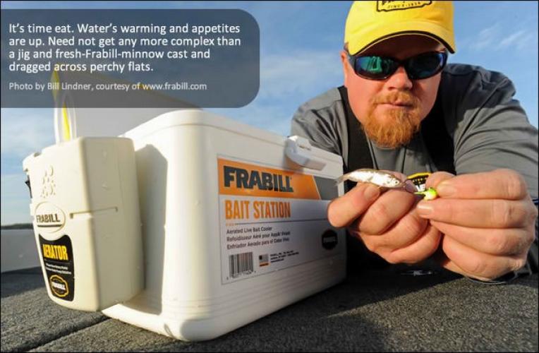 Brian Brosdahl With The Frabill Minn-O-Life Personal Bait Station Braggin' Board Photo: Brian Brosdahl With The Frabill Minn-O-Life Personal Bait Station