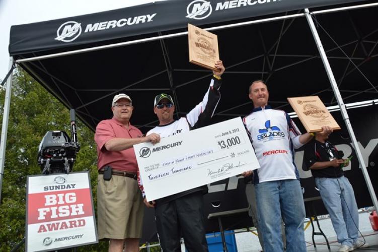 Matt Nogalsk i/ Justin Kohn 1st Place Mercury National Walleye Tournament Braggin' Board Photo: Matt Nogalsk i/ Justin Kohn 1st Place Mercury National Walleye Tournament