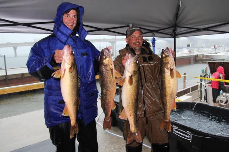 Walleyes from the 2013 NWT in Sturgeon Bay Braggin' Board Photo: Walleyes from the 2013 NWT in Sturgeon Bay
