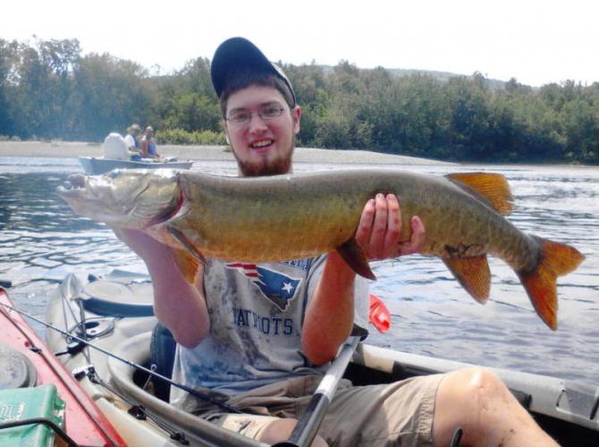 My First Muskie Braggin' Board Photo: My First Muskie