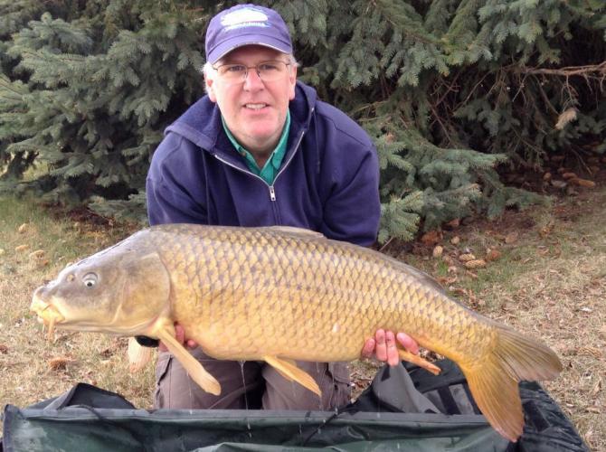 Braggin' Board Photo: 34 lb. 1 oz. Common Carp