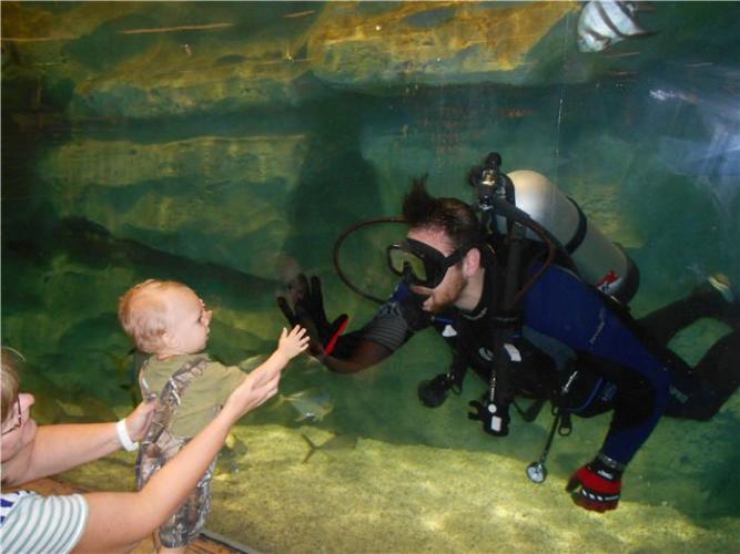 Braggin' Board Photo: scuba mike with jace