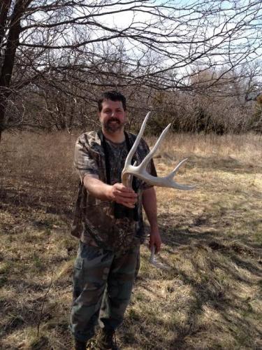 Nice Kansas Whitetail Shed Braggin' Board Photo: Nice Kansas Whitetail Shed
