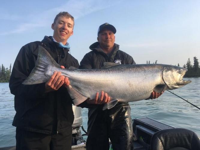 Alaska 51 lb King Braggin' Board Photo: Alaska 51 lb King