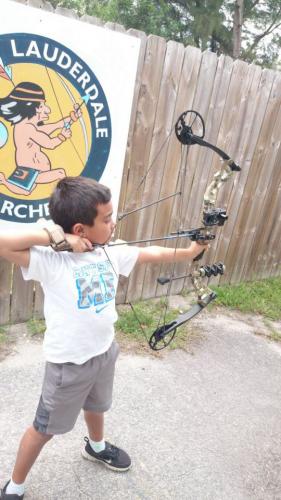 Braggin' Board Photo: Bow practice