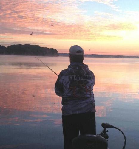 Braggin' Board Photo: Dave,  Beautiful Fishing  Sunset