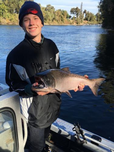 Braggin' Board Photo: son's first salmon