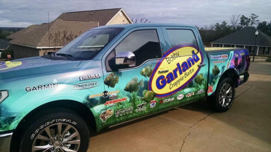 Front sideview of my Crappie-mobile Braggin' Board Photo: Front sideview of my Crappie-mobile