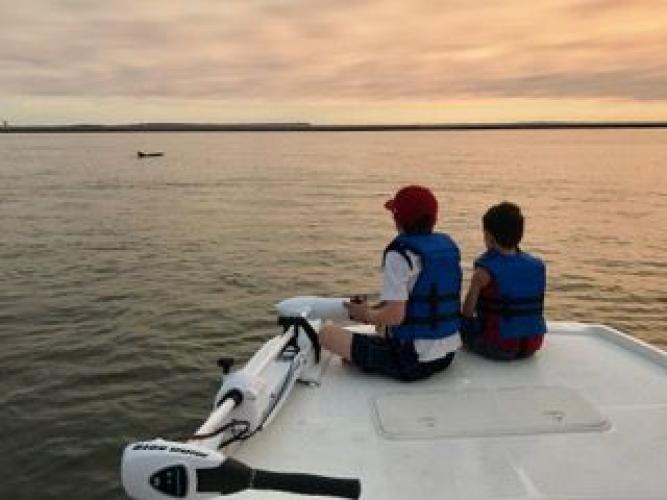 Braggin' Board Photo: Sunset on our new Mako!