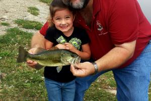 Braggin' Board Photo: 1st Bass Saige & Grandpa