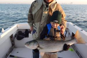 Braggin' Board Photo: Timmy Doughty's First Keeper Striper!!!!!!