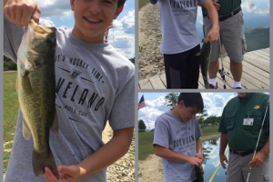 Braggin' Board Photo: Grant with a Largemouth Bass