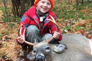 Braggin' Board Photo: Taber 7 & his 8 point buck