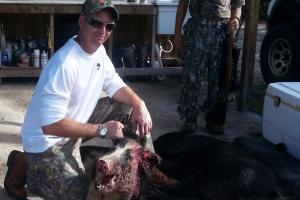 Braggin' Board Photo: Larry Sweeney and Phil Skeen Hog Hunting