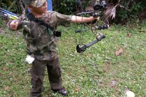 Braggin' Board Photo: Learning to shoot a bow