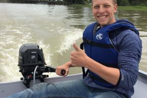 Braggin' Board Photo: Testing Bass Pro boat