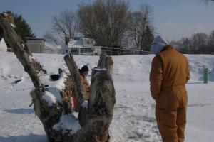 Braggin' Board Photo: Ice fishing for bass