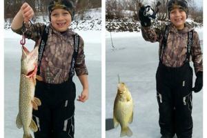 Braggin' Board Photo: Landon Ice Fishing