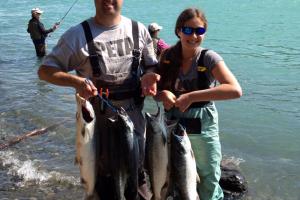 Braggin' Board Photo: Trout fishing family Alaska