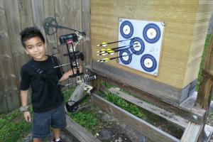 Braggin' Board Photo: Bow shooting practice