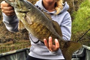 Braggin' Board Photo: Andrea Repko' Smallmouth Bass