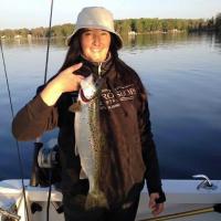 Kelly M, Salmon 21" 2.82 lbs