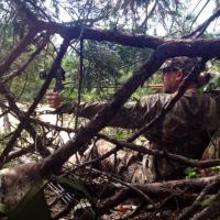 Hunting in camo