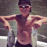 Two stripe bass for this angler