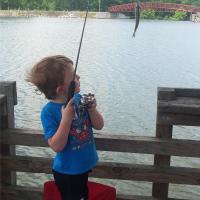 First fish caught by himself