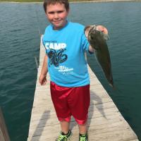 A 17 1/2 inch bass at the South Pond