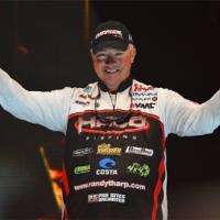 Randall Tharp in The Lead on Day One Of The 2014 Bassmaster Classic on Guntersville