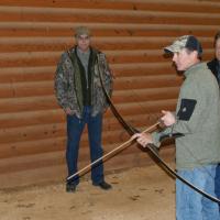 Byron Ferguson teaches archery school at Goodman Ranch with Global Outfitters Outdoor University