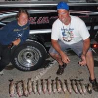 Alexas trip, nice day for walleye fishing