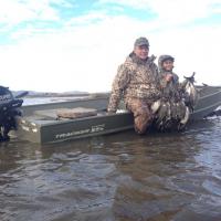 Hunting in a Tracker boat