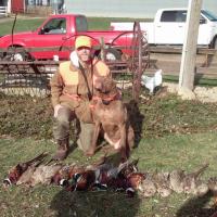 Pheasant hunting with my buddy