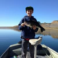 Bass caught at Diamond Valley Reservoir